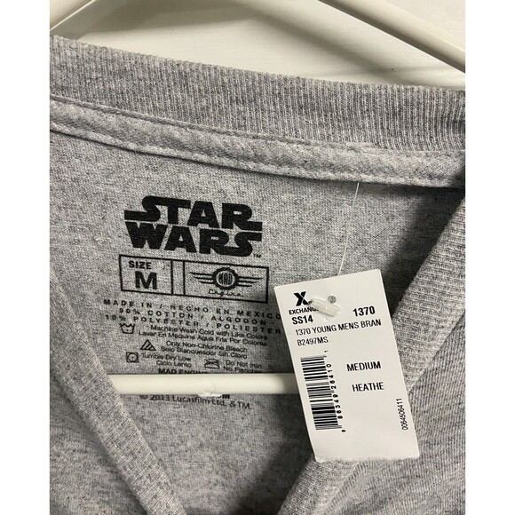 Star Wars T-shirt Men Medium Gray Call Me the Boss Darth Vader Crew Neck Classic - Picture 3 of 5